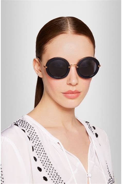 fake miu miu round sunglasses|Women's Eyewear & Sunglasses .